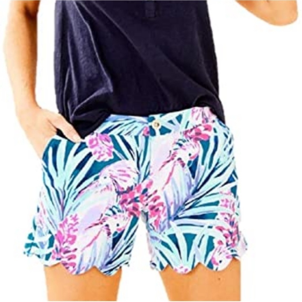 Lilly Pulitzer Buttercup Short in Mr Peacock Be Tweethearts size 10 NWOT
